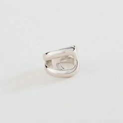 Bague Large CURVE - Argenté
