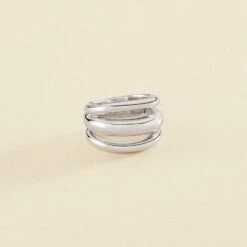 Bague Large TRIJONC - Argenté