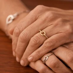 Bague Fine GEMINI - Cristal / Argenté -Femini Boutique 02220495 136 52 M2