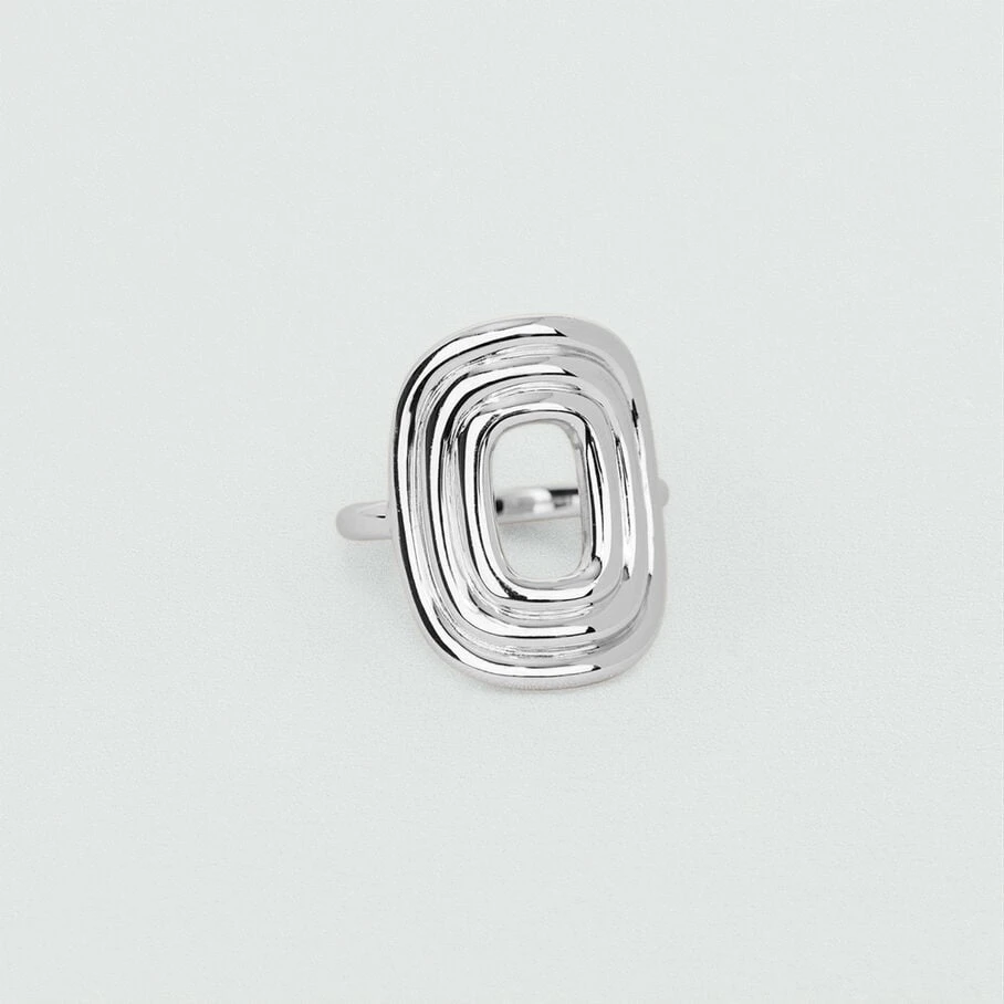 Bague Large SOUL - Argenté 3 Bague Large SOUL - Argenté