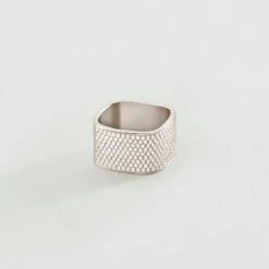 Bague Large SISSI - Cristal / Argenté