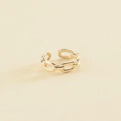 Bague Ajustable CHAIN - Doré
