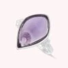 Bague Fine MOON - Amethyste / Argenté -Femini Boutique 02250133 778 51 01