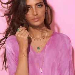 Bague Fine MOON - Quartz Rose -Femini Boutique 02280030 307 52 M2