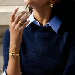 Bague Large TRIJONC - Doré -Femini Boutique 02290003 157 52 M2