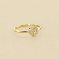 Bague Fine CRISTAL - Cristal / Doré