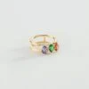 Bague Large ASTRE - Multicolore / Doré 1 Bague Large ASTRE - Multicolore / Doré -Femini Boutique 02290026 256 52 01