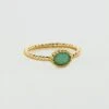 Bague Fine ATMA - Amazonite/ Jaune -Femini Boutique 02290030 780 52 01