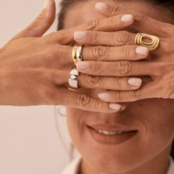 Bague Large SOUL - Doré -Femini Boutique 02290036 157 52 M2