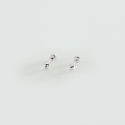 Boucles D'oreilles Puces BOUL - Argenté