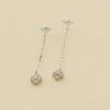Boucles D'oreilles Pendantes BELOVED - Cristal / Argenté -Femini Boutique 02321267 136 TU 01