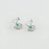 Créoles LUCKY EYE - Turquoise / Argenté -Femini Boutique 02321271 650 TU 01