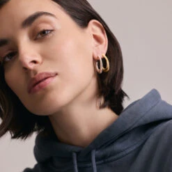 Créoles GEMINI - Cristal / Argenté -Femini Boutique 02321276 136 TU M2