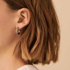 Créoles GIPSY - Argenté -Femini Boutique 02370823 064 TU M1