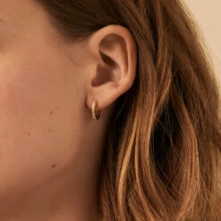 Créoles AUSTRAL - Cristal / Doré -Femini Boutique 02390116 137 TU M1