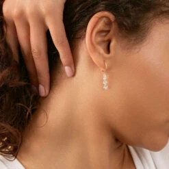 Créoles PETILLE - Cristal / Doré -Femini Boutique 02390132 137 TU M1