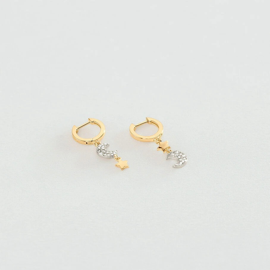 Créoles SARA - Argenté / Doré 3 Créoles SARA - Argenté / Doré