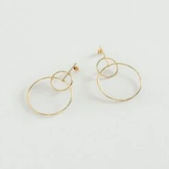 Boucles D'oreilles Pendantes CASSINI - Doré