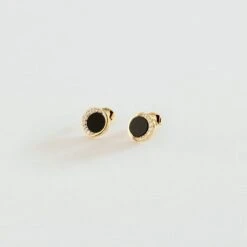 Boucles D'oreilles Puces MOONONYX - Onyx