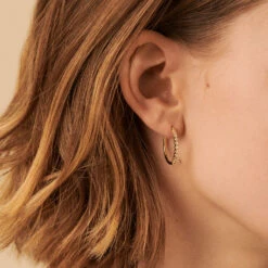 Créoles BELOVED - Cristal / Doré 5 Créoles BELOVED - Cristal / Doré -Femini Boutique 02390408 137 TU M1