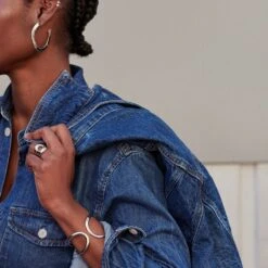 Manchette LINES - Argenté -Femini Boutique 02420632 050 TU M2