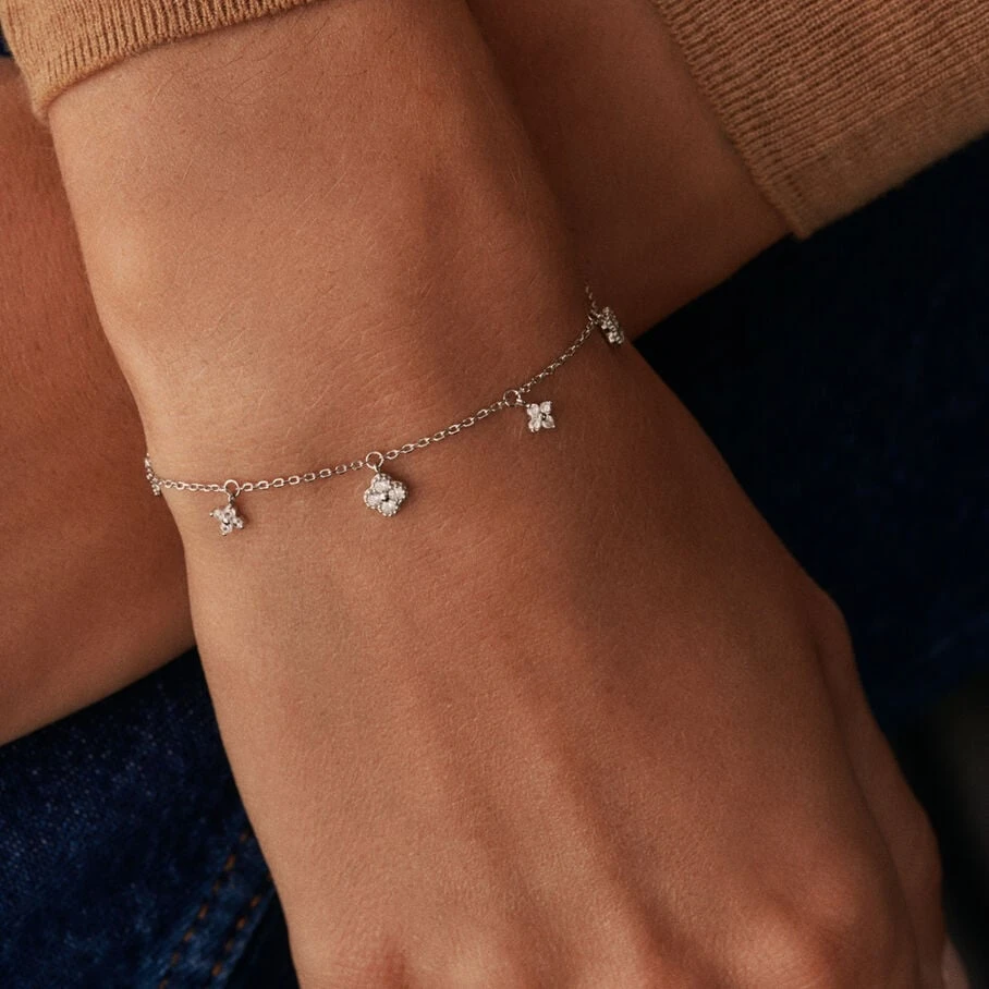 Bracelet Souple BELOVED - Cristal / Argenté 4 Bracelet Souple BELOVED - Cristal / Argenté – Image 2