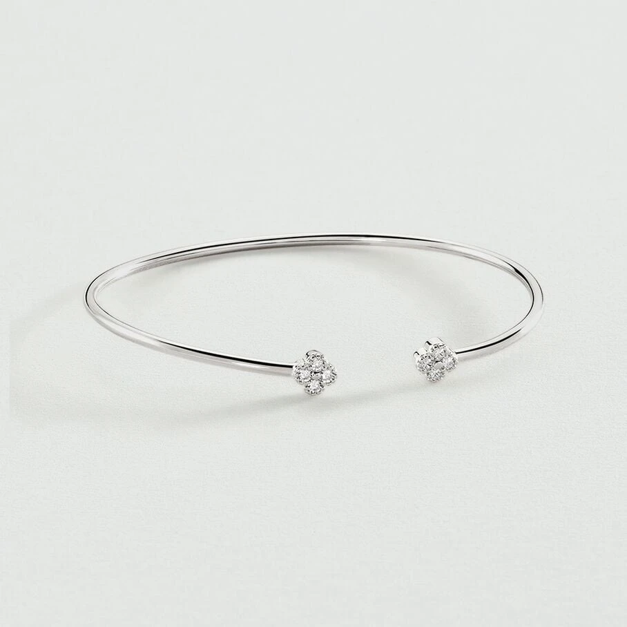 Jonc BELOVED - Cristal / Argenté 3 Jonc BELOVED - Cristal / Argenté