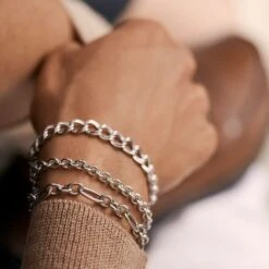 Bracelet Souple ARGENT - Argenté -Femini Boutique 02420762 050 TU M2