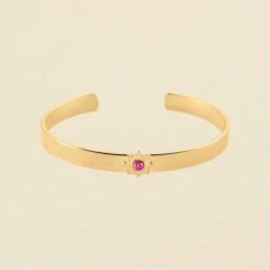 Jonc BAIA - Fuchsia / Doré