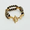 Bracelet Souple SESHA - Noir / Doré -Femini Boutique 02451152 270 TU 01