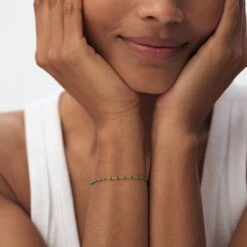 Bracelet Souple SMARTY - Vert / Doré -Femini Boutique 02480230 658 TU M1