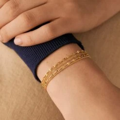 Bracelet Souple NEBET - Doré -Femini Boutique 02480262 157 TU M1