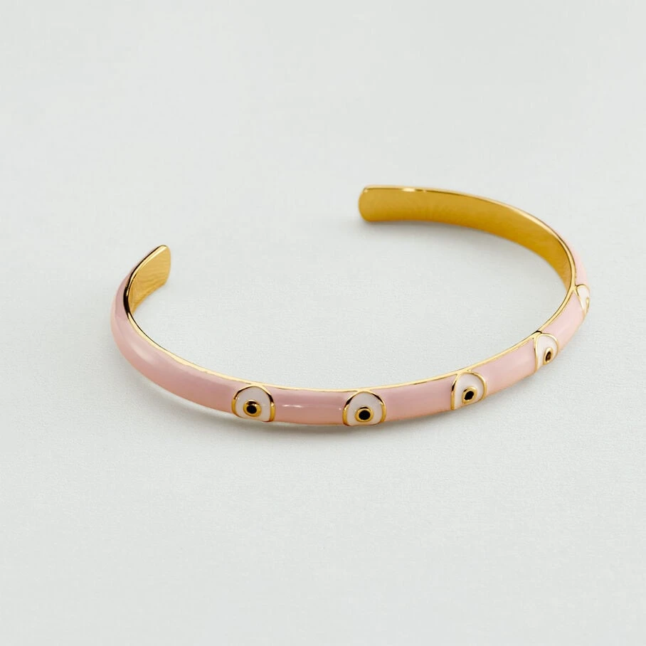 Jonc CYCLADES - Rose Pâle/ Doré 3 Jonc CYCLADES - Rose Pâle/ Doré