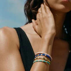 Jonc CYCLADES - Rose Pâle/ Doré 7 Jonc CYCLADES - Rose Pâle/ Doré -Femini Boutique 02480276 895 TU M2