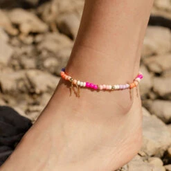 Chaîne De Cheville RODEO - Multicolore / Doré -Femini Boutique 02480284 256 TU M2