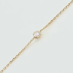 Bracelet Souple BRILLANT - Cristal / Doré