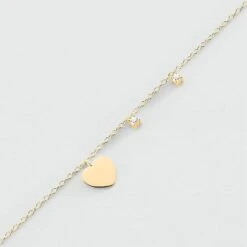 Bracelet Souple CORAZON - Cristal / Doré