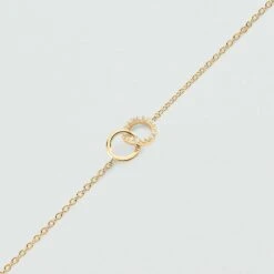 Bracelet Souple RONDOU - Cristal / Doré