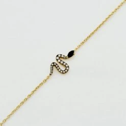 Bracelet Souple SNAKY - Cristal / Gun