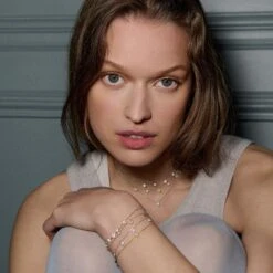 Bracelet Souple BELOVED - Cristal / Doré -Femini Boutique 02490073 137 TU M2