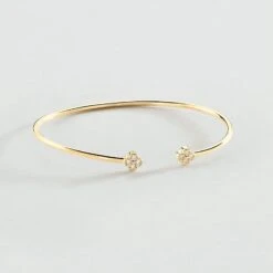 Jonc BELOVED - Cristal / Doré