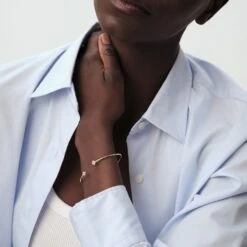 Jonc BELOVED - Cristal / Doré -Femini Boutique 02490074 137 TU M2