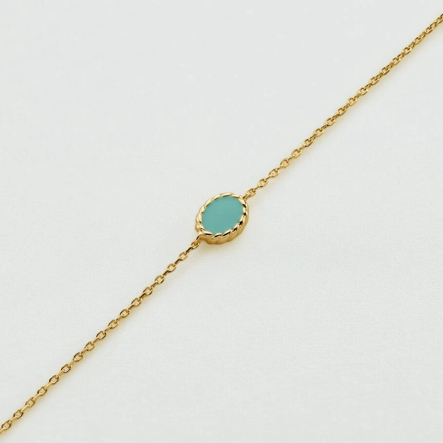 Bracelet Souple ATMA - Lapis/ Bleu 3 Bracelet Souple ATMA - Lapis/ Bleu