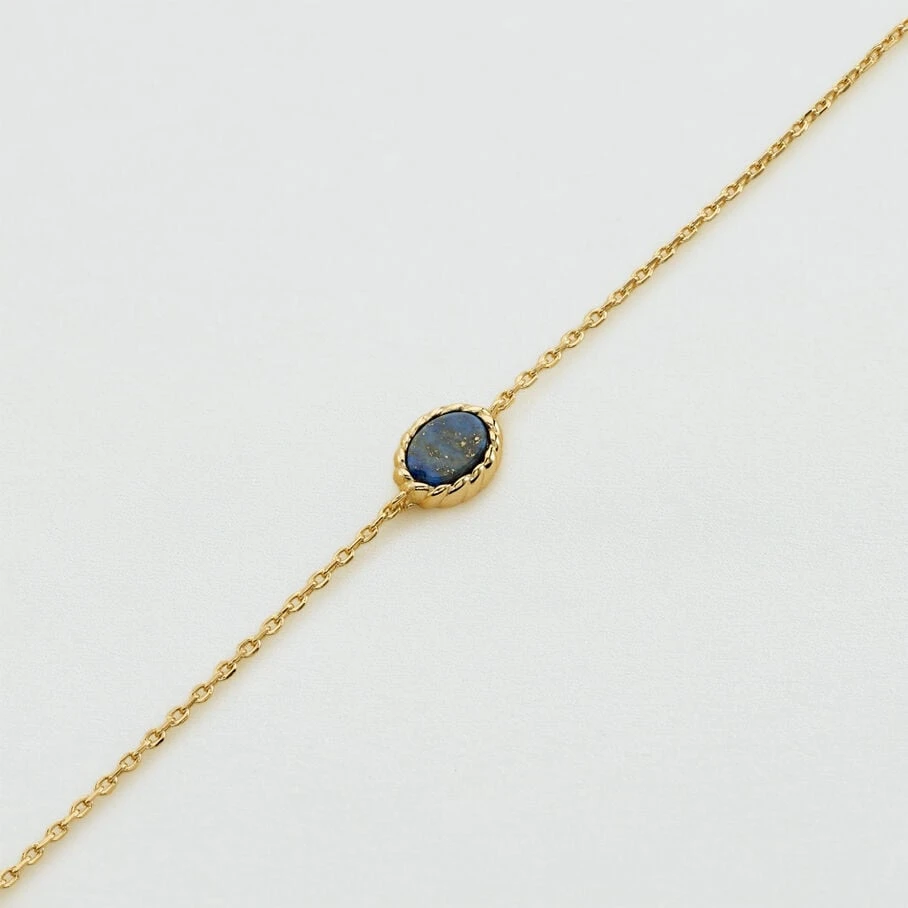 Bracelet Souple ATMA - Lapis/ Bleu 4 Bracelet Souple ATMA - Lapis/ Bleu – Image 2