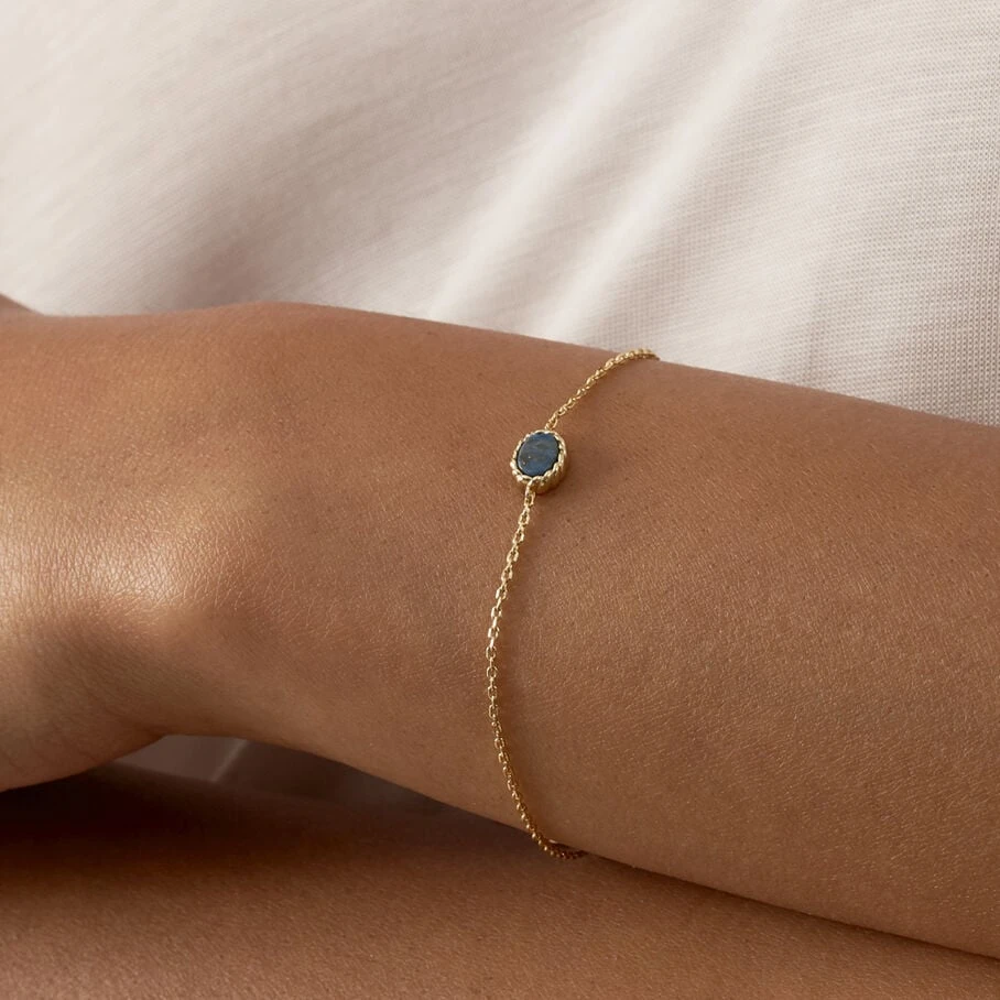 Bracelet Souple ATMA - Lapis/ Bleu 6 Bracelet Souple ATMA - Lapis/ Bleu – Image 4