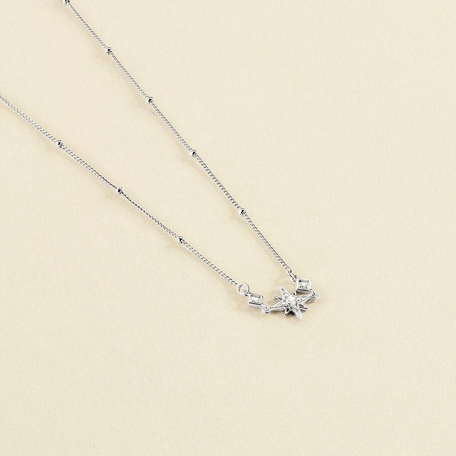 Collier Ras Du Cou OURSE - Cristal / Argenté 3 Collier Ras Du Cou OURSE - Cristal / Argenté