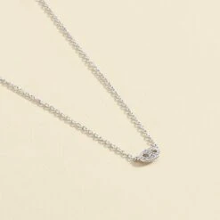 Collier Ras Du Cou ETREINTE - Cristal / Argenté