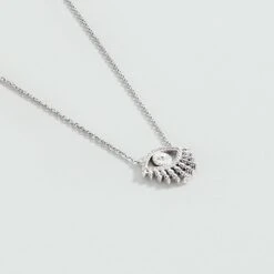 Collier Mi-long LUCKY EYE - Turquoise / Argenté 6 Collier Mi-long LUCKY EYE - Turquoise / Argenté -Femini Boutique 02623703 650 TU 02