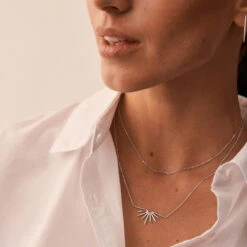 Collier Mi-long RADIEUX - Argenté -Femini Boutique 02623713 050 TU M2