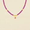 Collier Ras Du Cou BAIA - Fuchsia / Doré 1 Collier Ras Du Cou BAIA - Fuchsia / Doré -Femini Boutique 02651353 188 TU 01